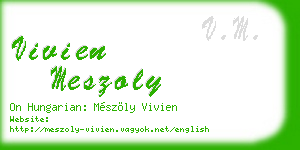 vivien meszoly business card