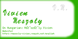 vivien meszoly business card